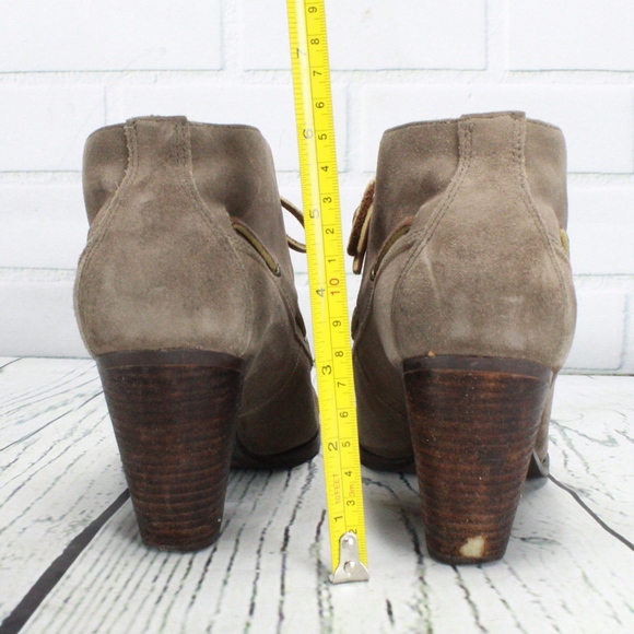 Sebago Tan Brown Suede Heeled Ashton Ankle Boots 9 - Picture 4 of 8